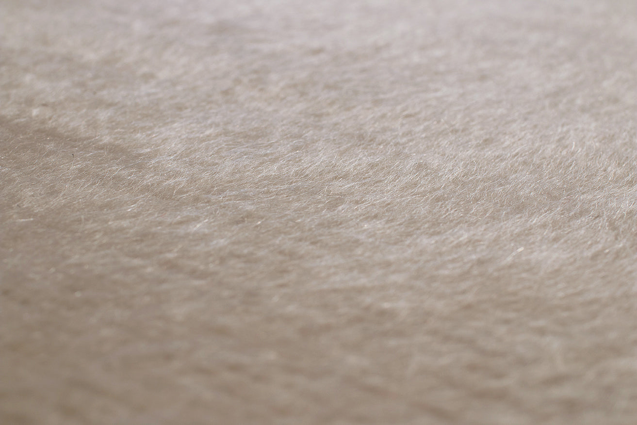 Solid Mohair With Silk Border Runner | 3'6" (W) x 14'8" (L)