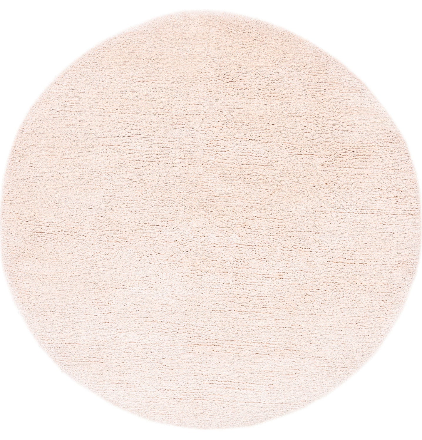 Round Cream Silk Shag | 4’5” (W) x 4’6” (L)