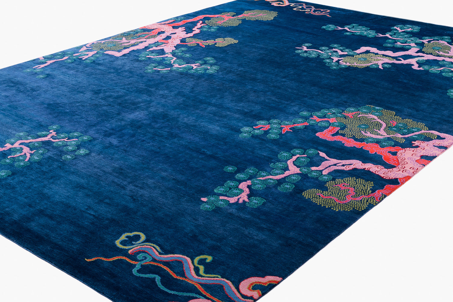 Tree and Cloud Indigo | 10' (W) x 14' (L)