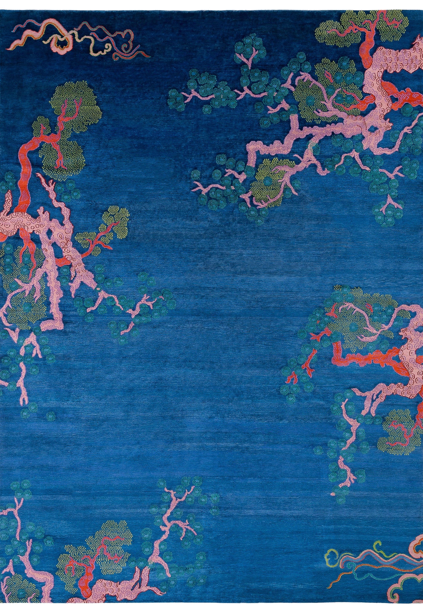 Tree and Cloud Indigo | 10' (W) x 14' (L)