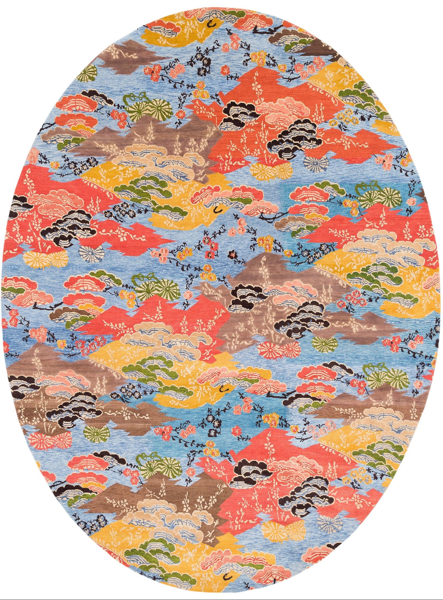 Mountain Blossom Autumn Oval | 9' (W) x 12' (L)