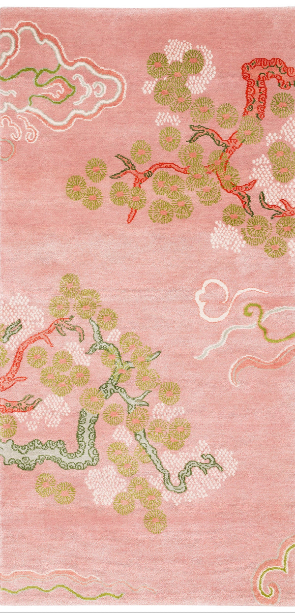 Tree and Cloud Violet | 2'11" (W) x 6' (L)