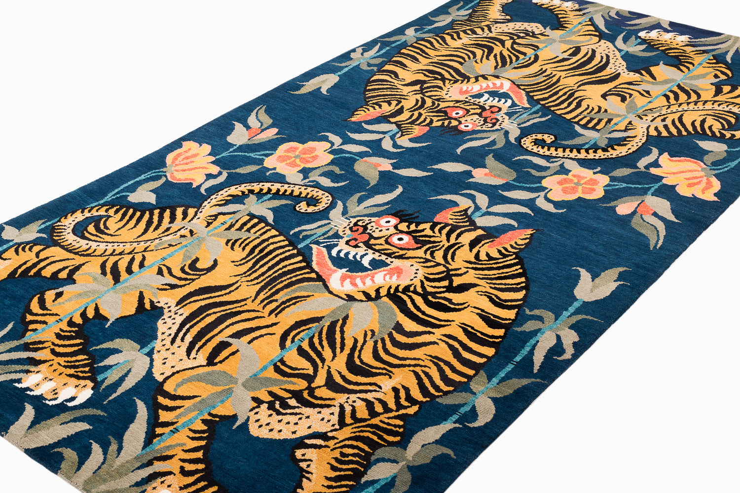 Two Tigers Indigo | 5'1" (W) x 10' (L)