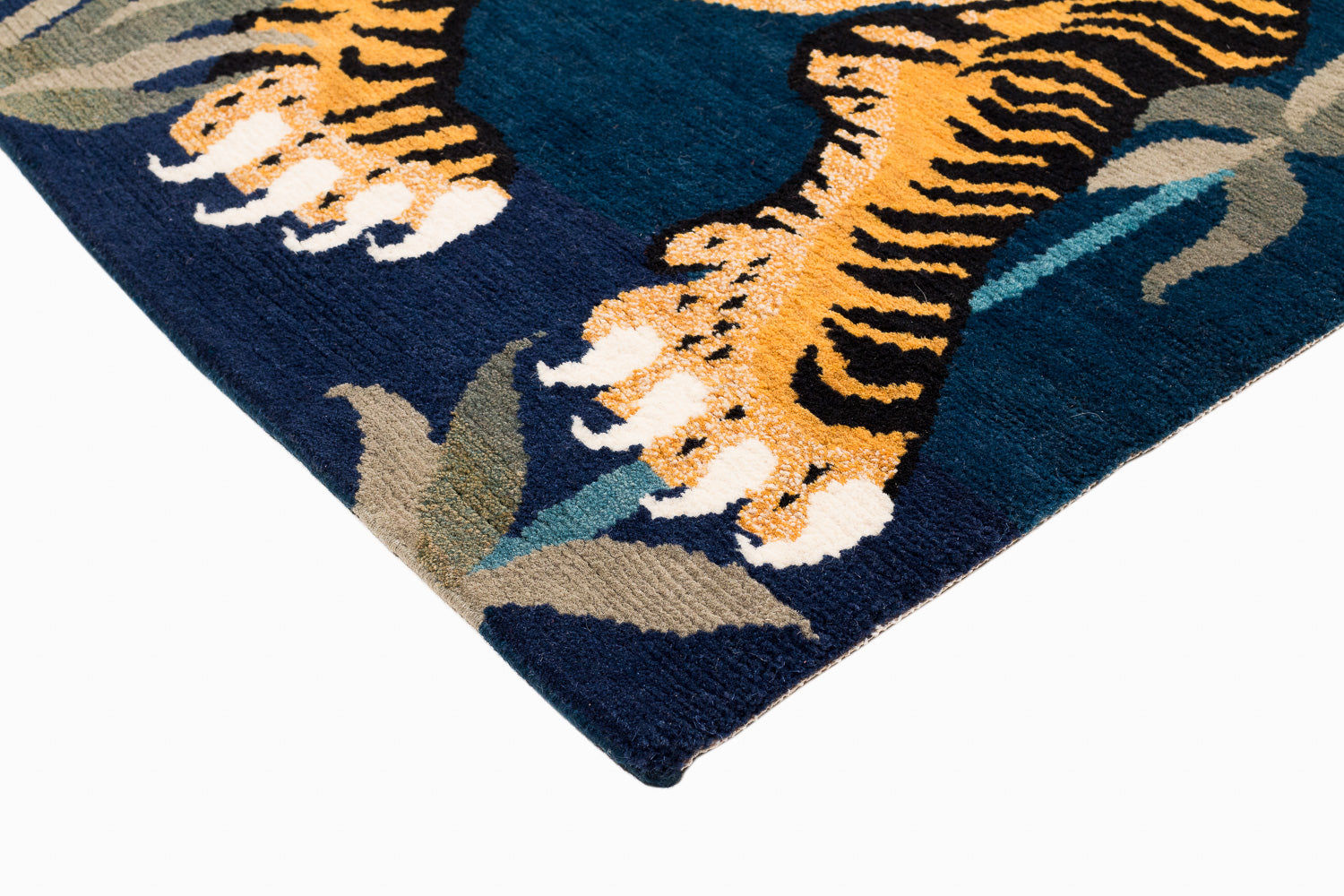 Two Tigers Indigo | 5'1" (W) x 10' (L)