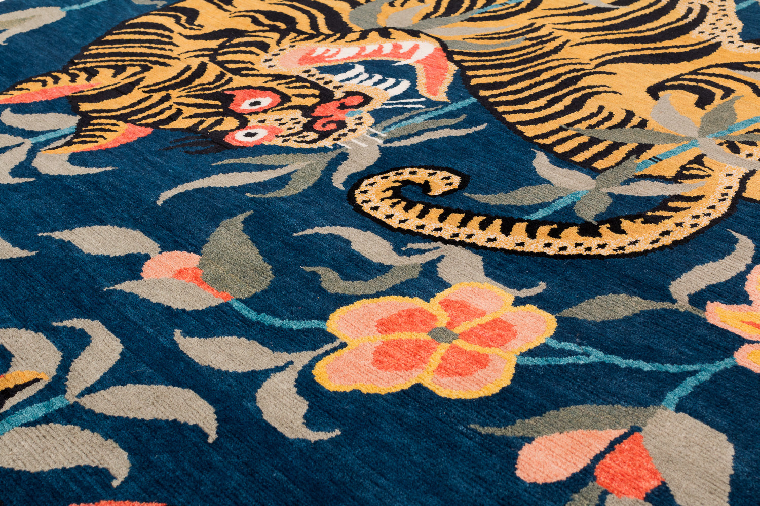 Two Tigers Indigo | 5'1" (W) x 10' (L)