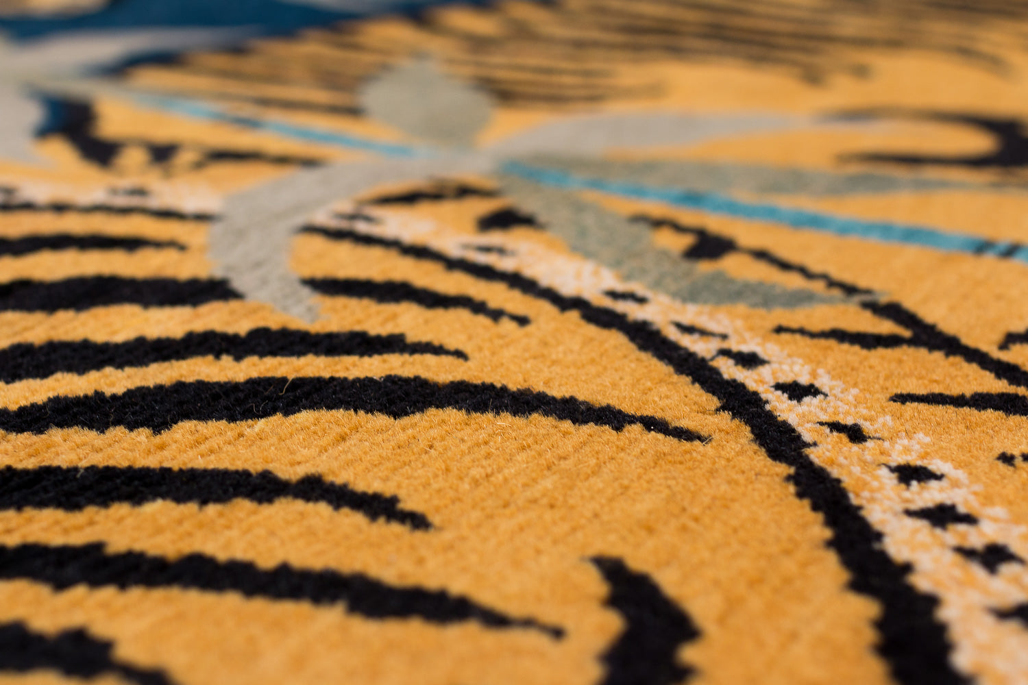 Two Tigers Indigo | 5'1" (W) x 10' (L)