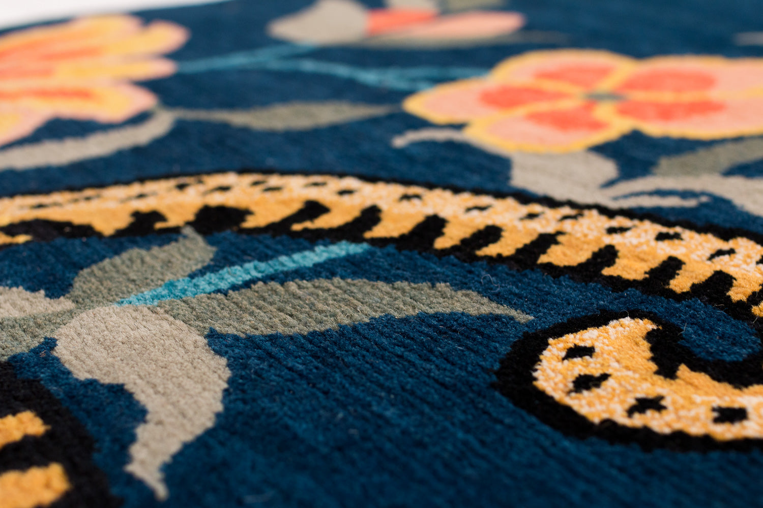 Two Tigers Indigo | 5'1" (W) x 10' (L)