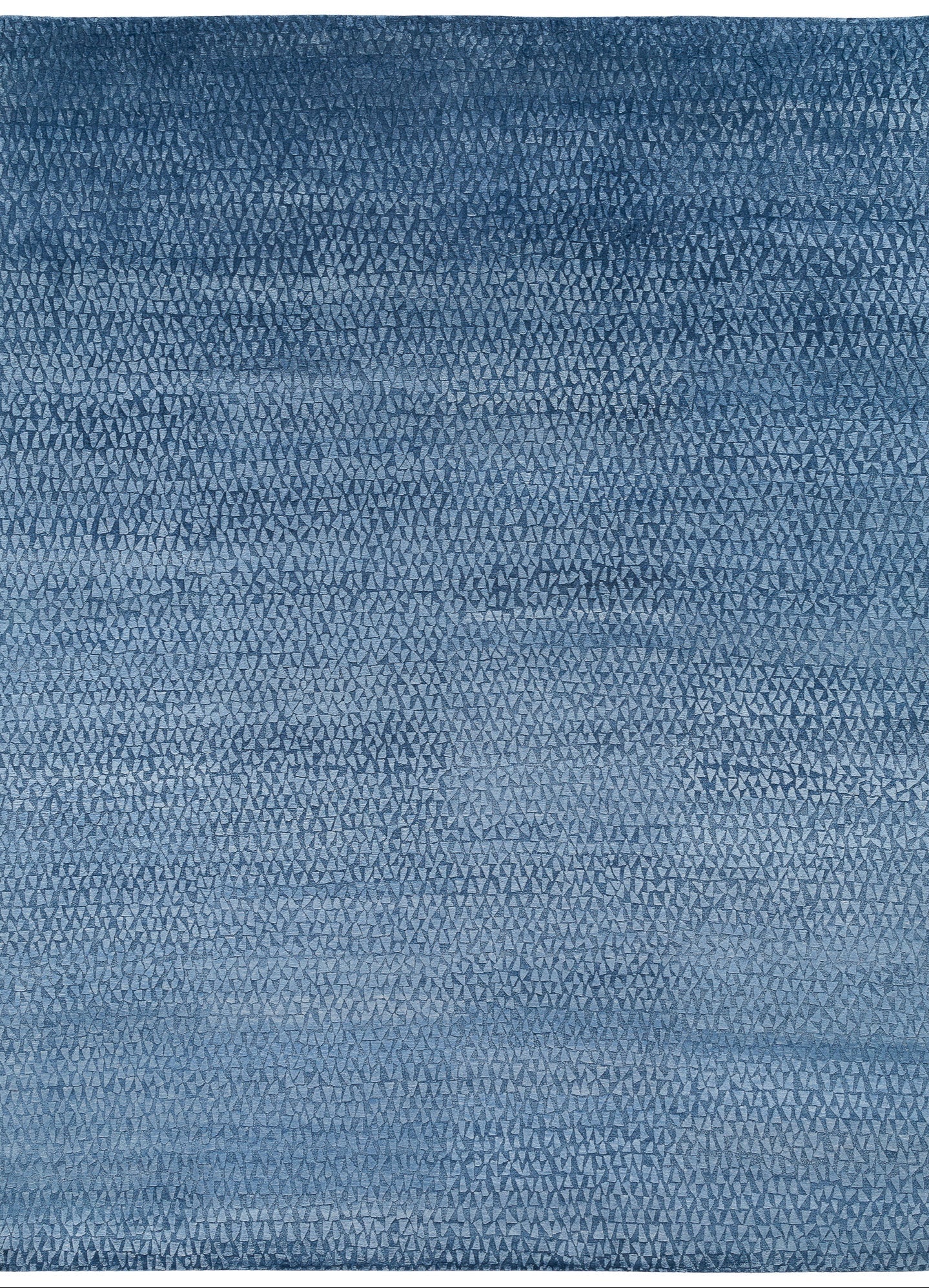 Dancing Triangles Blue | 9' (W) x 12' (L)