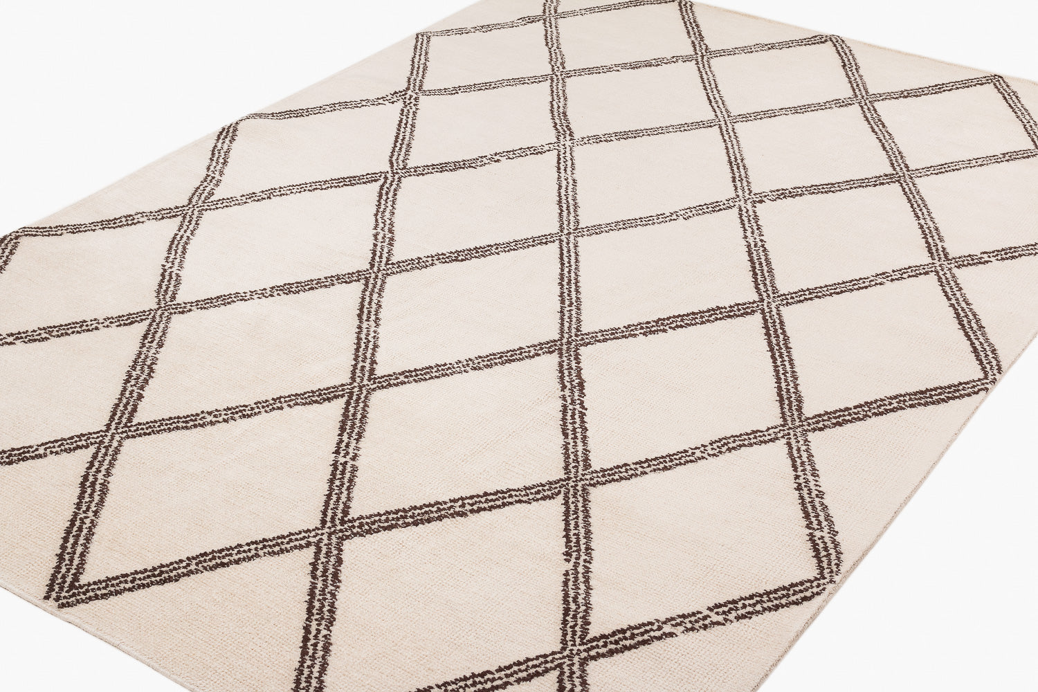Crosshatch Cream | 6'2" (W) x 9'1" (L)