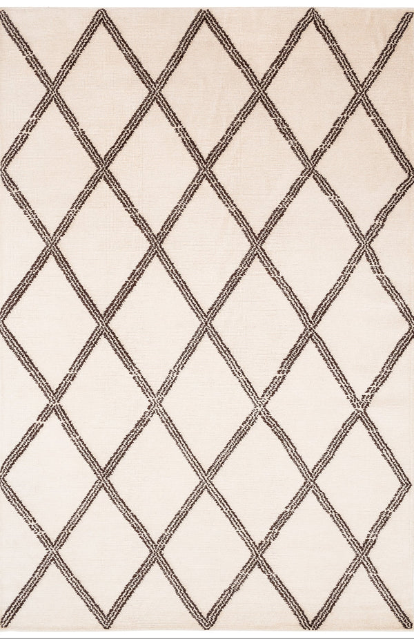Crosshatch Cream | 6'2" (W) x 9'1" (L)