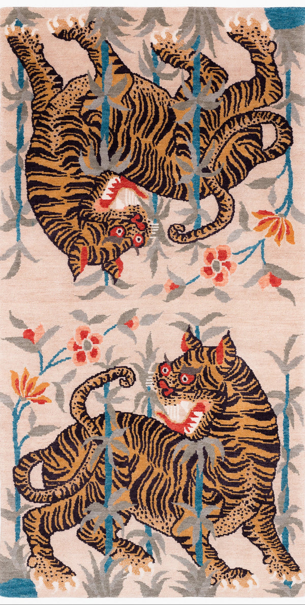 Two Tigers | 3' (W) x 6' (L)