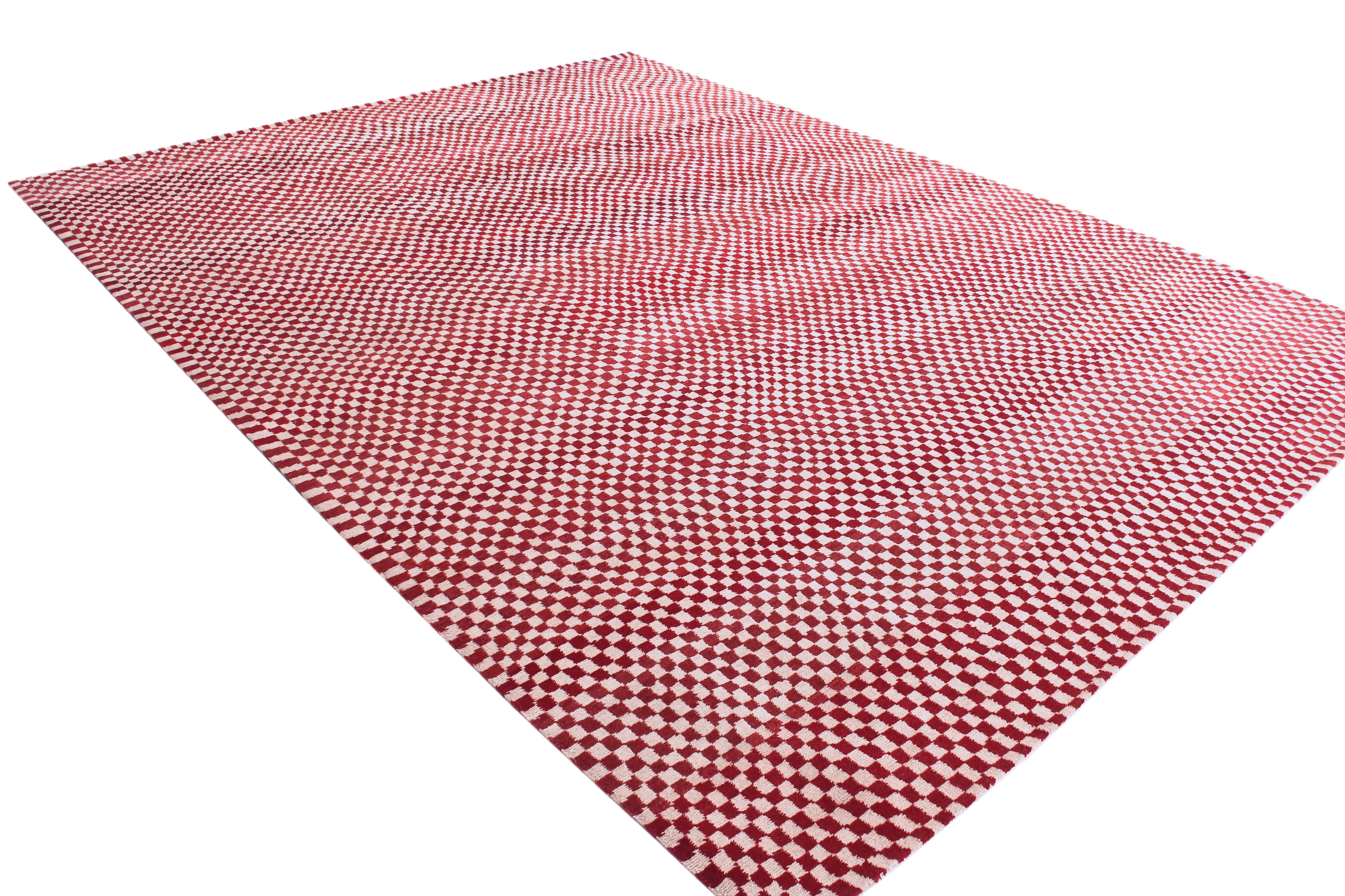 Red Checkerboard | 9' (W) x 12' (L)