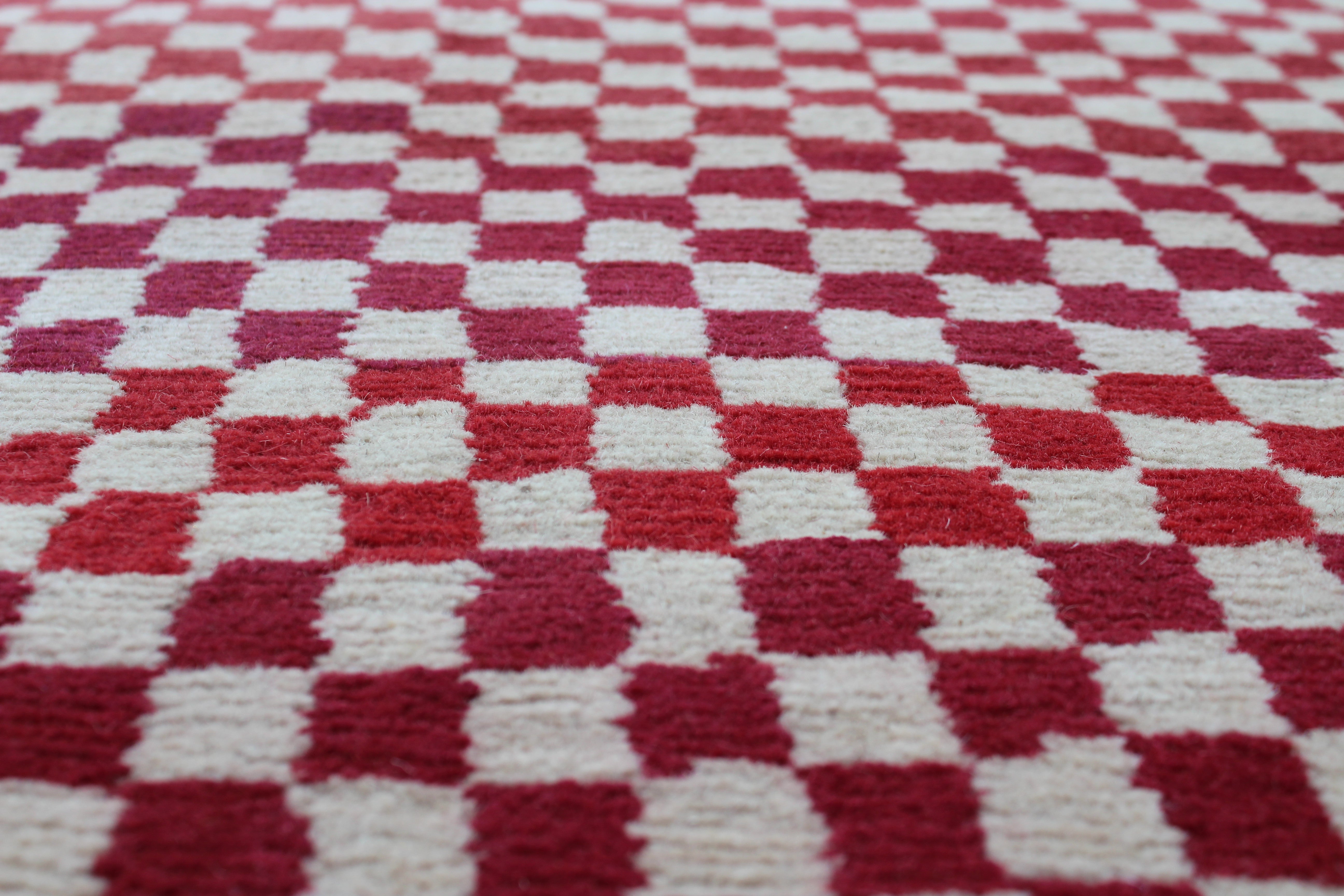 Red Checkerboard | 9' (W) x 12' (L)