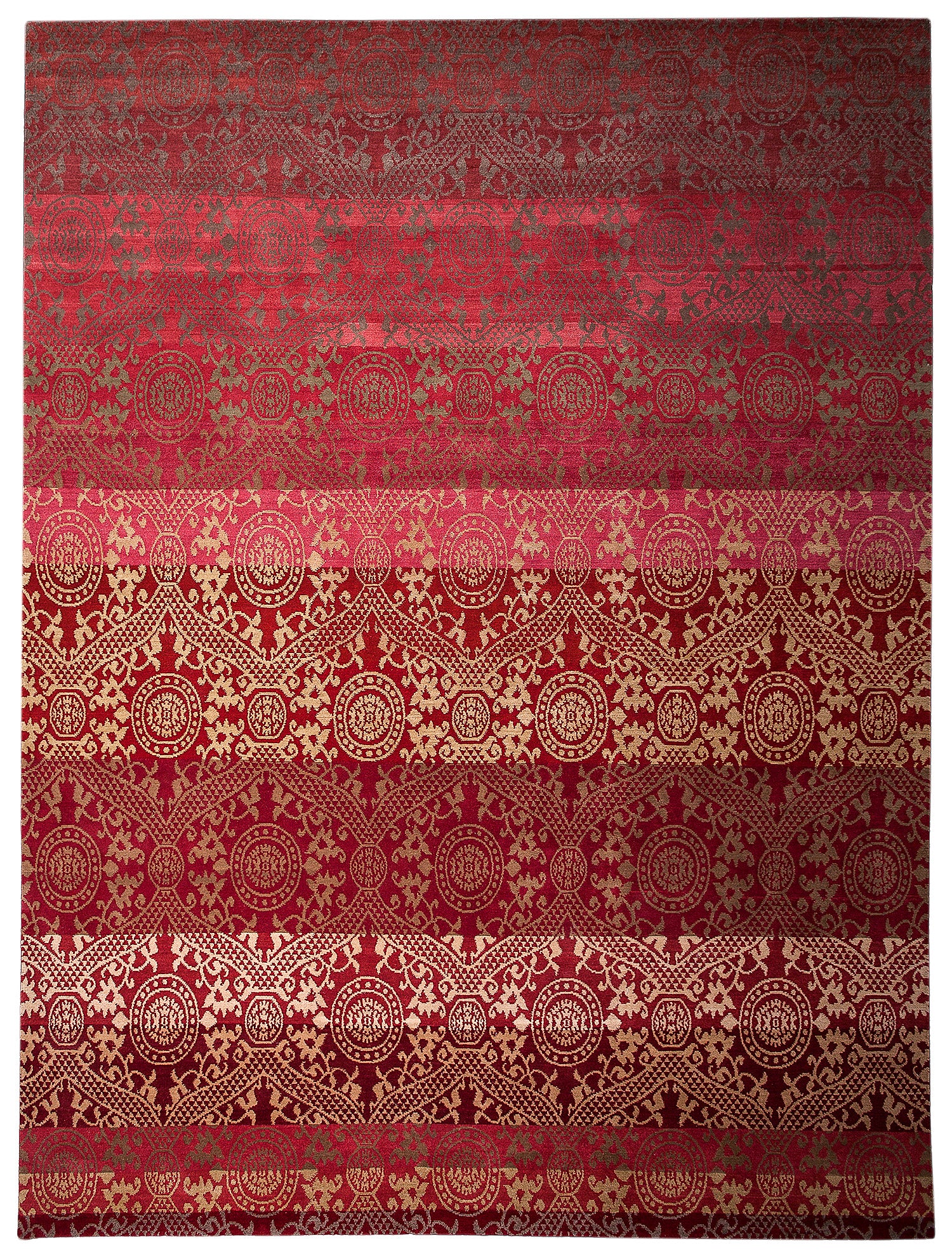 Tibetan Red Coin | 9' (W) x 12' (L)
