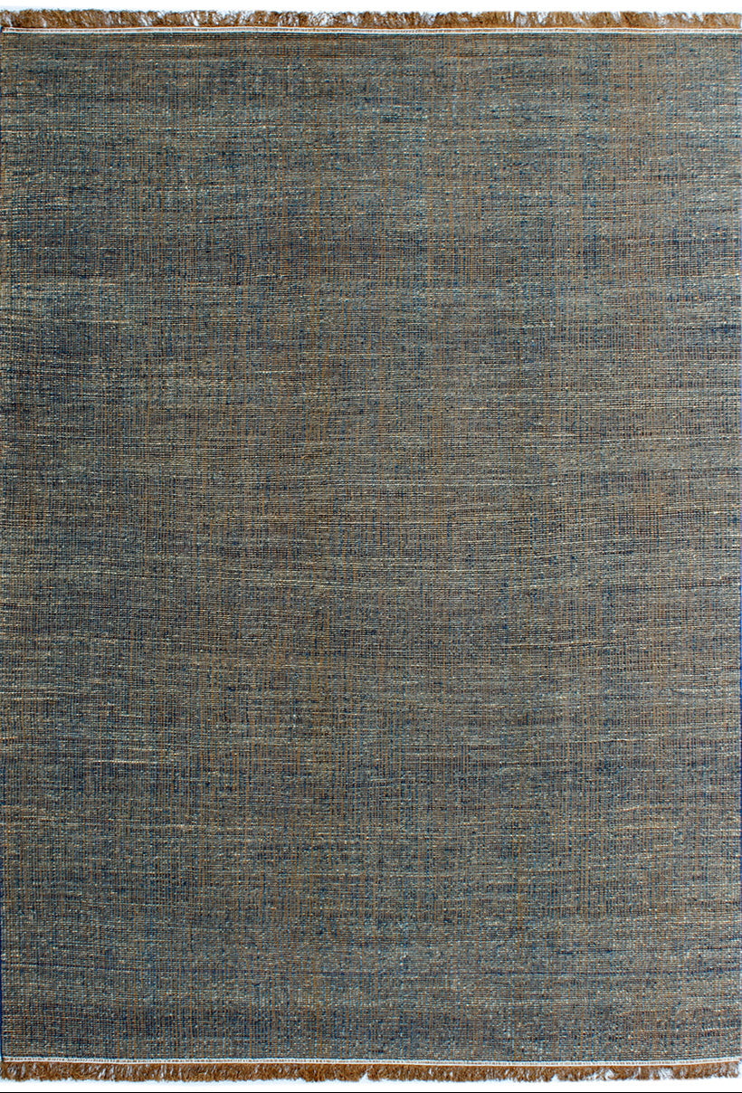 Blue Palm Beach With Fringe | 10' (W) x 14' (L)