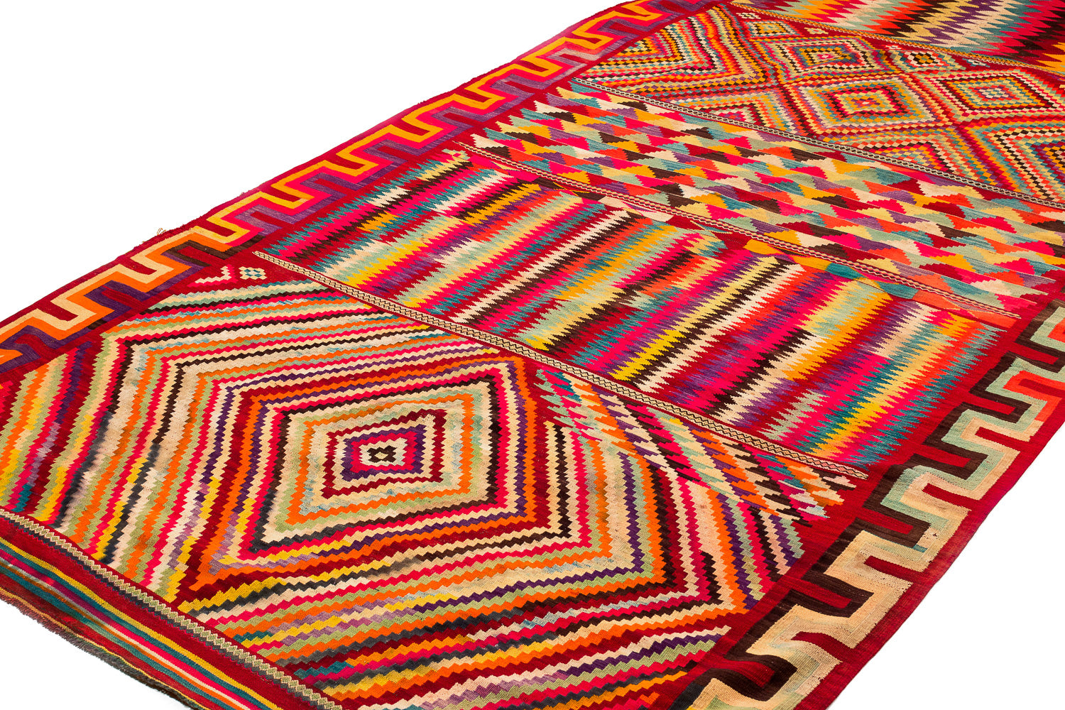 Tunisian Multicolored Kilim