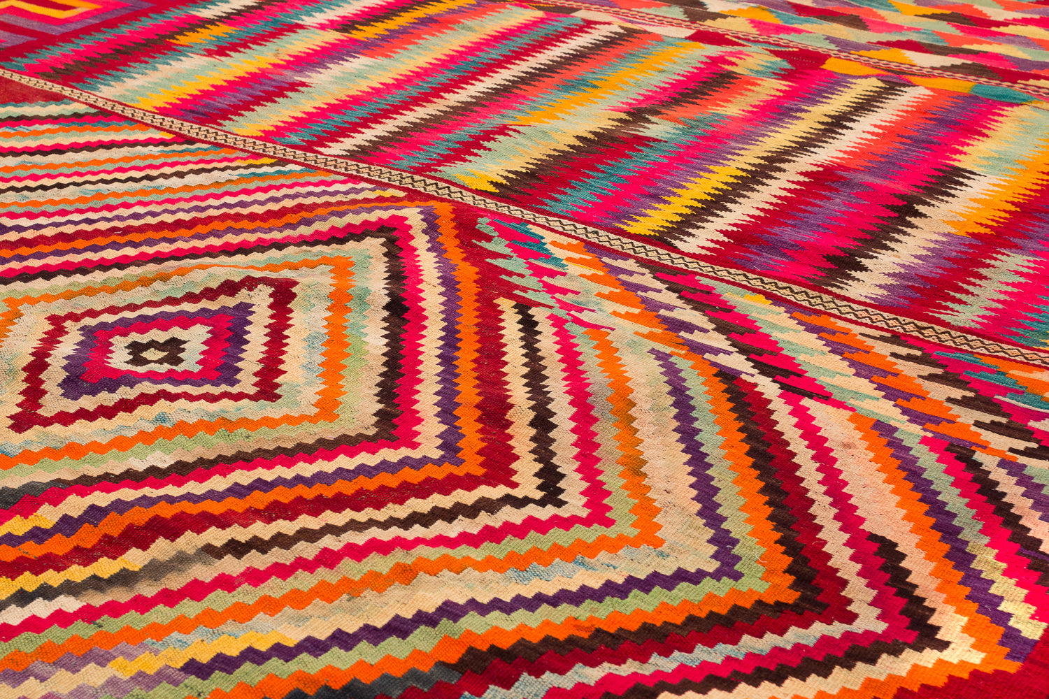 Tunisian Multicolored Kilim