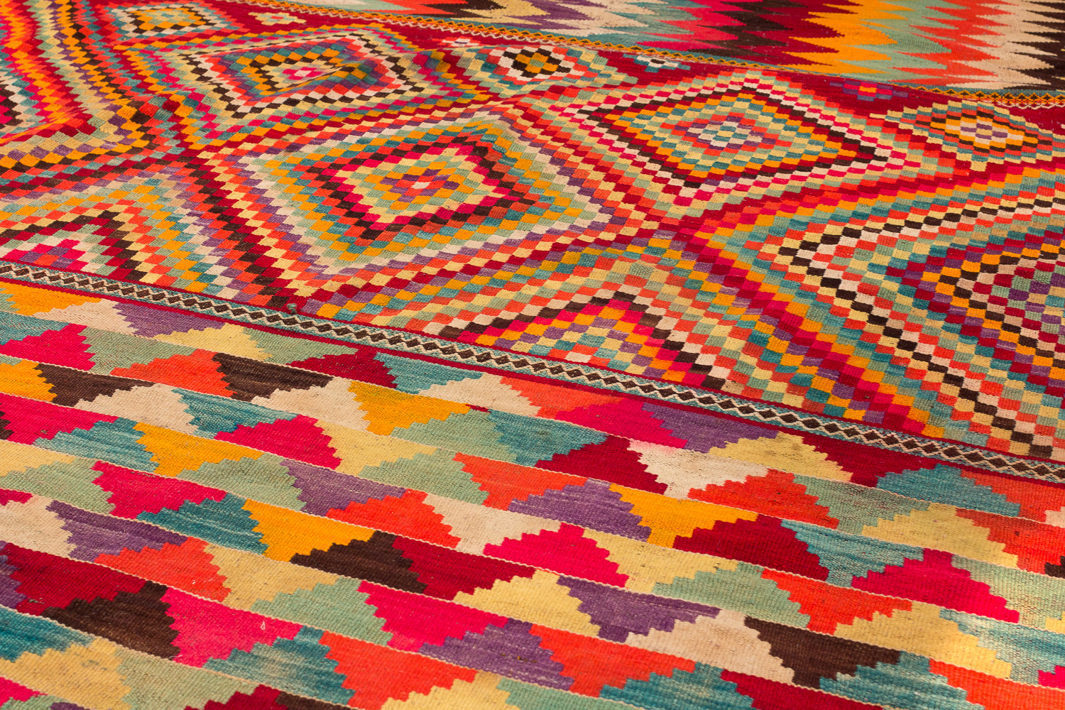 Tunisian Multicolored Kilim