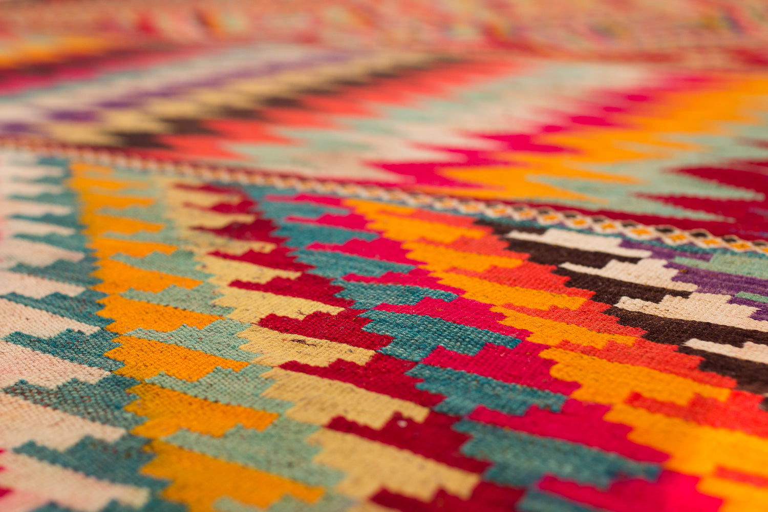 Tunisian Multicolored Kilim
