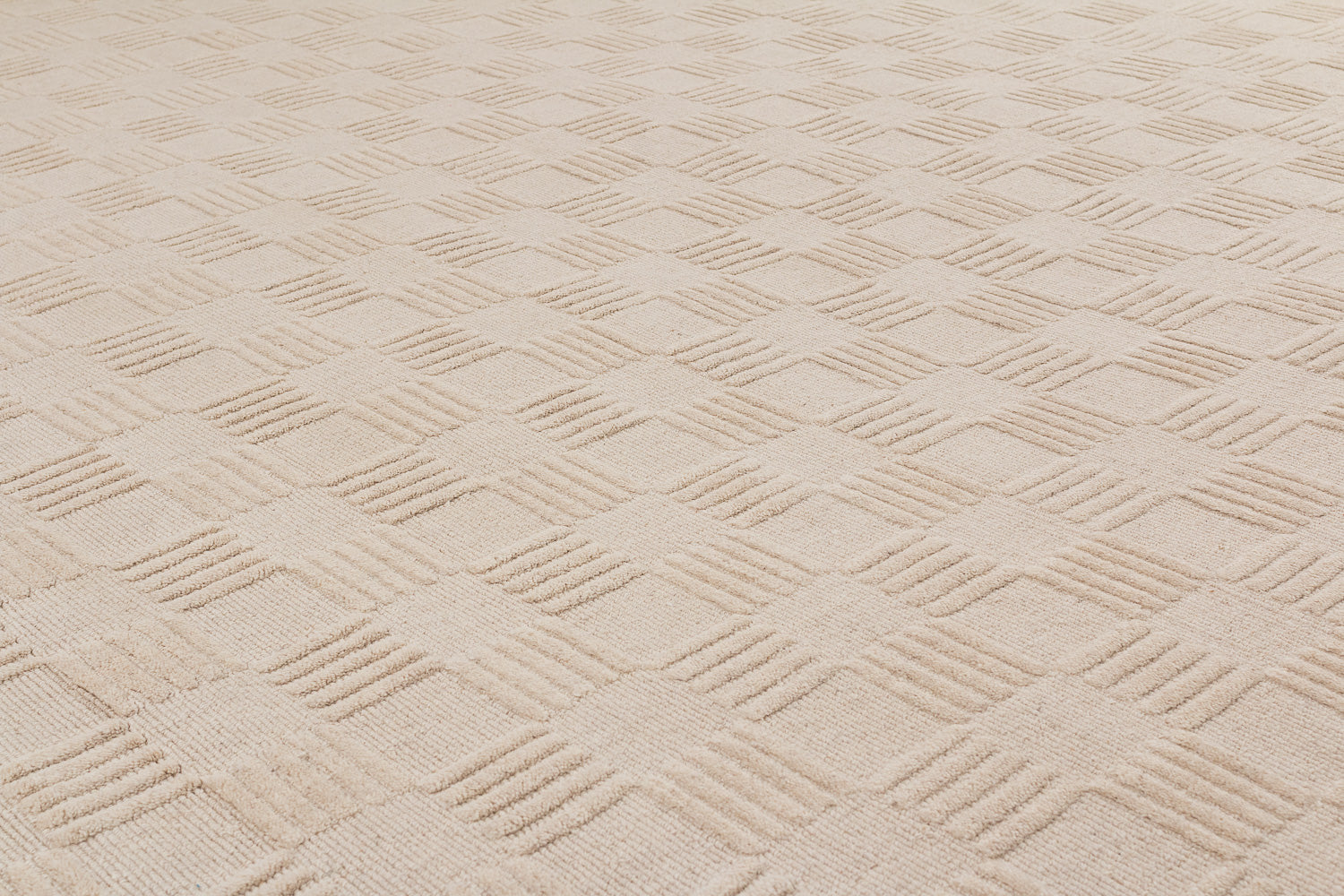 textured beige rug closeup