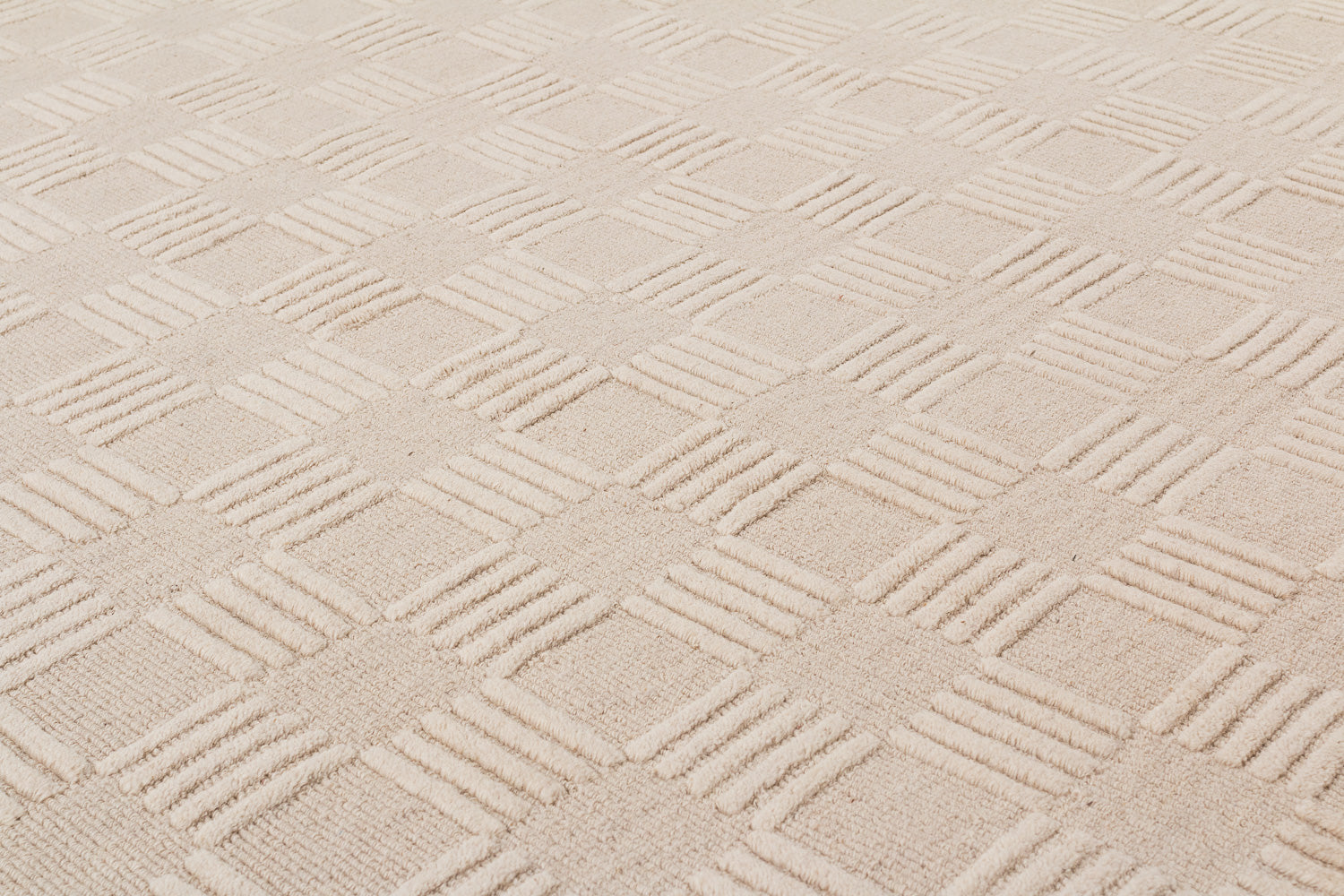 textured beige rug close up